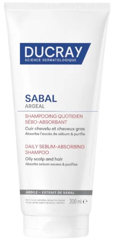 Ducray Sabal Argeal Shampoo für den täglichen Gebrauch, 200 ml