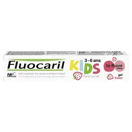 Fluocaril Kids 3-6 ans Dentifrice Gel Fraise 50ml