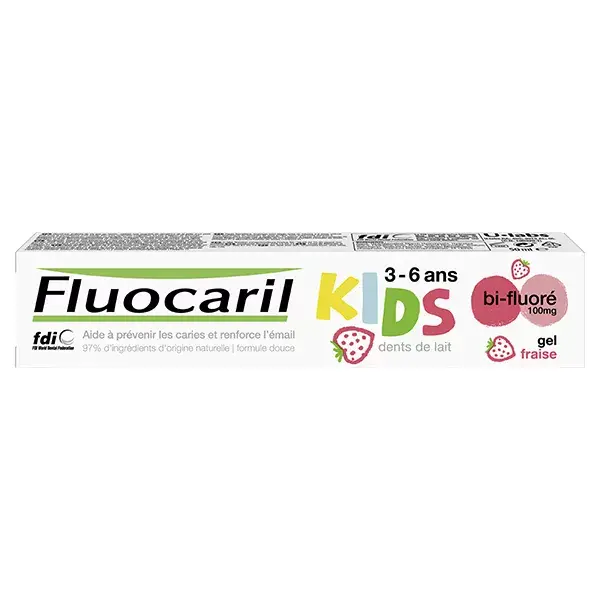 Fluocaril Kids 3-6 ans Dentifrice Gel Fraise 50ml