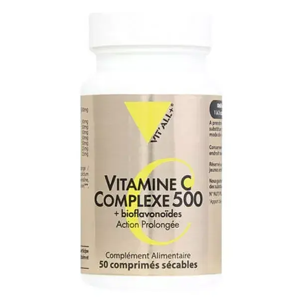 Vit'all+ Vitamine C Complexe 500 50 comprimés sécables