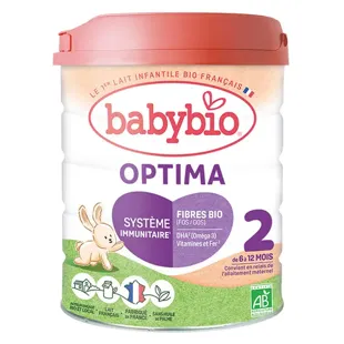 Babybio Latte infantile Optima 2ème Âge Bio 800g