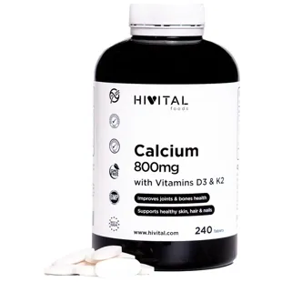 Hivital Calcium 800 mg with Vitamin D3 and K2 200 Tablets