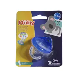 Nuby Sucette Natural Flex Cherry Classic Bleu 0-6 mois