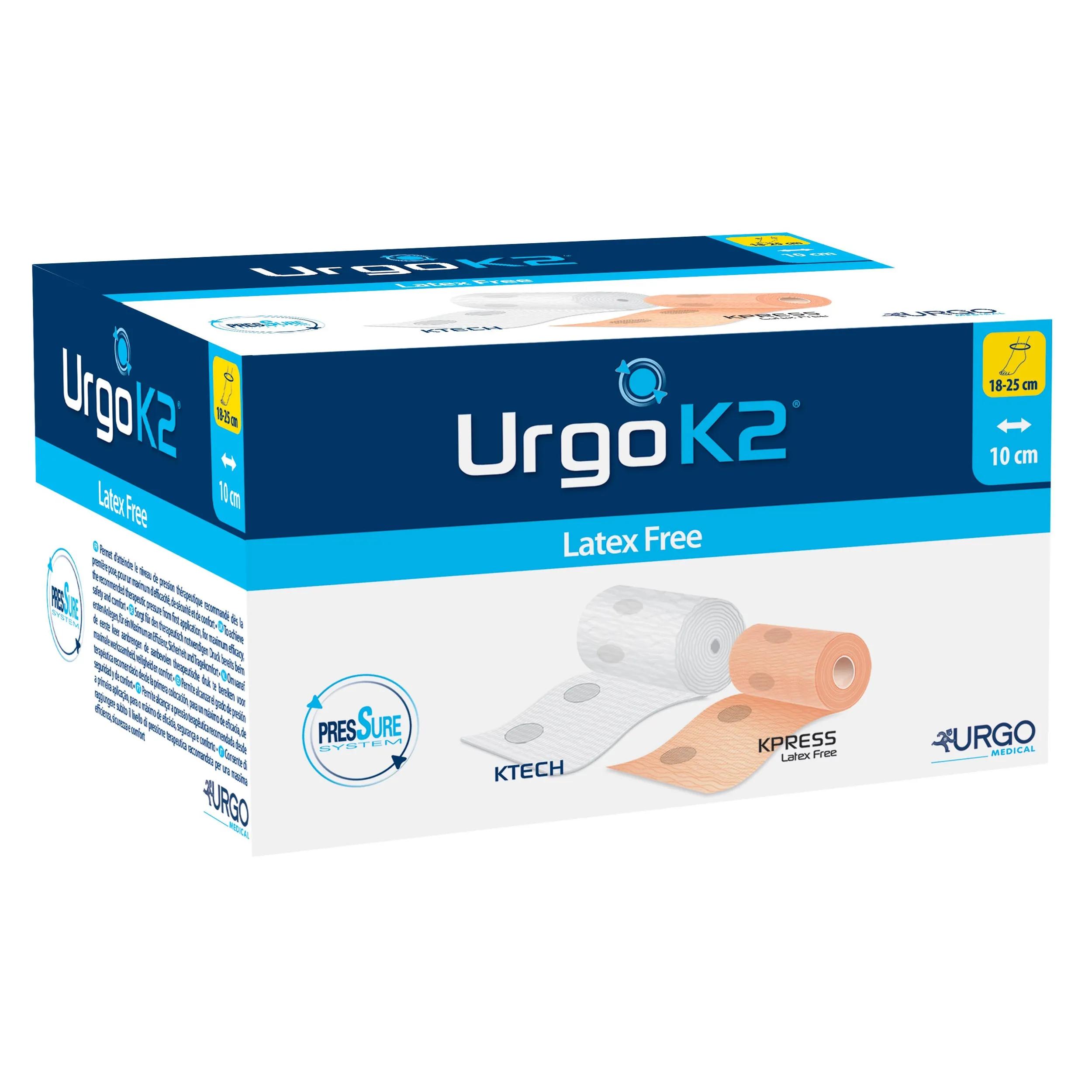 Urgo K2 Latex Free Bende Elastiche 18x25 cm 2 Pezzi