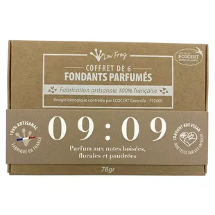 Lov'FROG Set regalo di fragranze per ambienti fondente profumate 09:09 Legnose Floreali Cipriate Biologiche 6 unità
