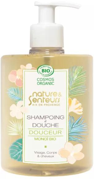 Nature et Senteurs Shampoo e gel de Duche BIO 3 em 1 Monoï 500 ml