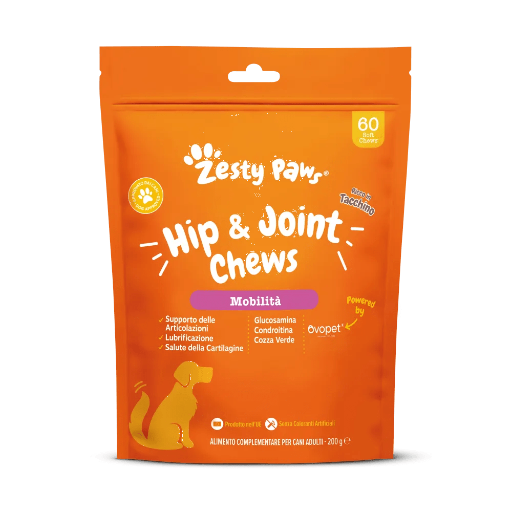 Zesty Paws Hips & Joint Per il Supporto delle Articolazioni 60 Chews