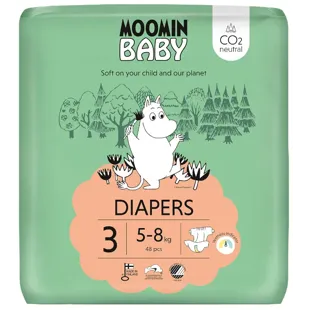 Moomin Baby Diapers Size 3 (5-8kg) 48 units