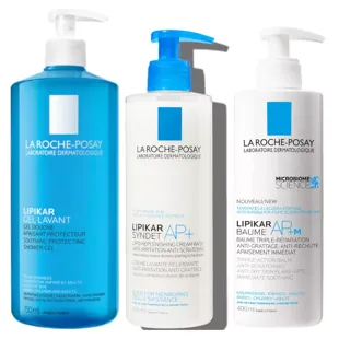 La Roche Posay Lipikar Baume AP+M 400 ml + Anti-irritation Syndet 400 ml + Physiological Shower Gel 750 ml