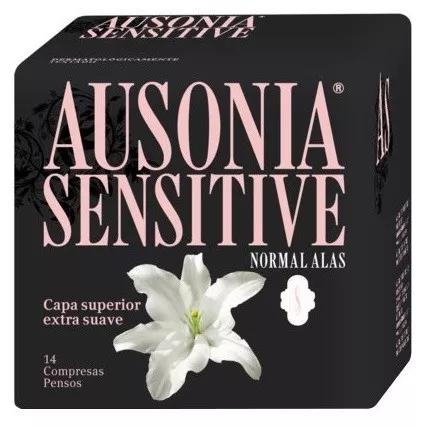 Ausonia Sensitive Normal con Alas 14 uds