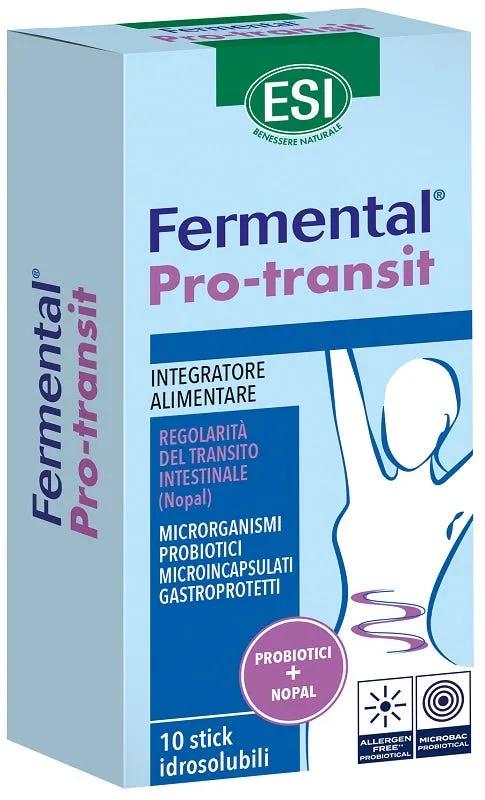 Esi Fermental Pro-Transit Integratore Per La Regolarità Del Transito Intestinale 10 Stick