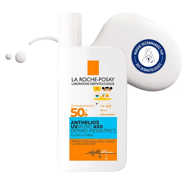 La Roche Posay Anthelios UVMUNE 400 DERMO PEDIATRICS Fluido Invisibile senza Profumo SPF50+ 50ml