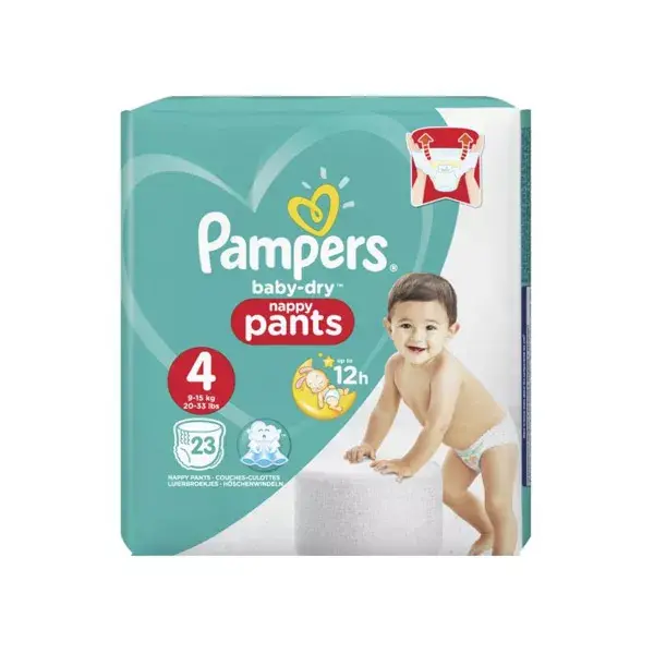Pampers Baby Dry Pants T4 8-15kg 23 panales 