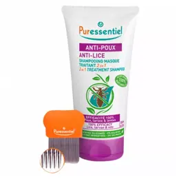 Puressentiel Anti-Poux Shampoing Masque Traitant 2 en 1 150ml + Peigne