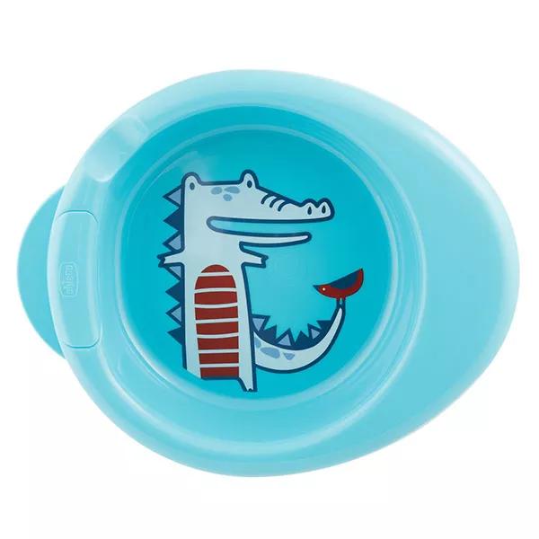 Plato calefactor Chicco 2 en 1 para comidas +6 meses Azul