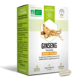 Dayang Panax Ginseng Bio Tonique Physique et Intellectuel 15 gélules