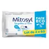 Mitosyl Lingettes à l'eau pour bébé - 2 sachets de 60 lingettes - EG LABO