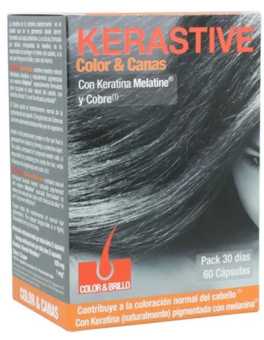 Kerastive couleur et gris Melatine 60 gélules