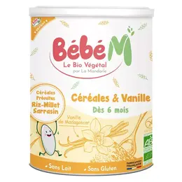 Bébé M Céréales & Vanille +6m Bio 400g