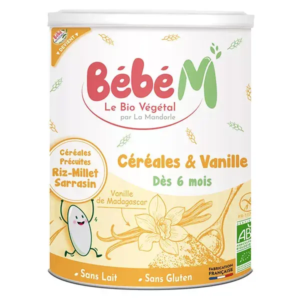 Bébé M Céréales & Vanille +6m Bio 400g