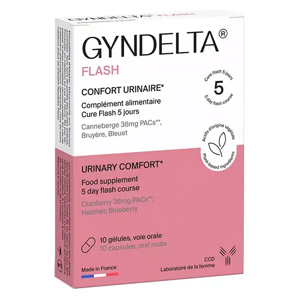 Gyndelta Flash Confort Urinaire Cure d'Attaque 10 gélules