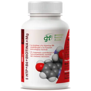 GHF 5-HTP + B6 + Biotina + Mg 60 Cápsulas