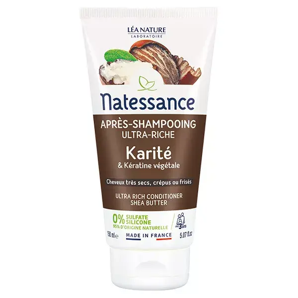Natessance Après-Shampoing Baume Karité 150ml
