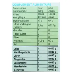 Pranarom Oleocaps 8 Drainage Bio 30 capsules