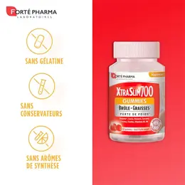 Forté Pharma Xtraslim 700 Gummies Minceur Brûle Graisses Perte de Poids 1 mois