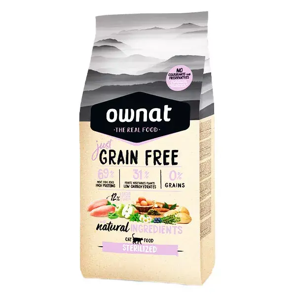 Ownat Just Grain Free Dry Cat Food Chicken 3kg