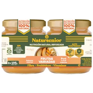 Natursenior Puree Various Fruits Fiber Prebiotics 2x195 gr