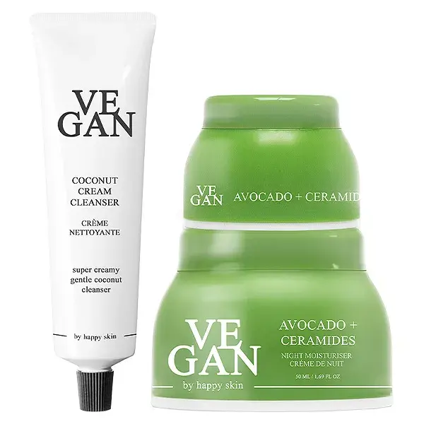 Vegan by Happy Skin Set Nettoyant et Crème Ultimate Moisture Locking