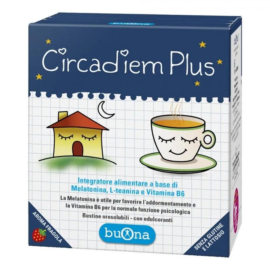 Buona Circadiem Plus Integratore Con Melatonina Per Relax e Sonno 20 Bustine