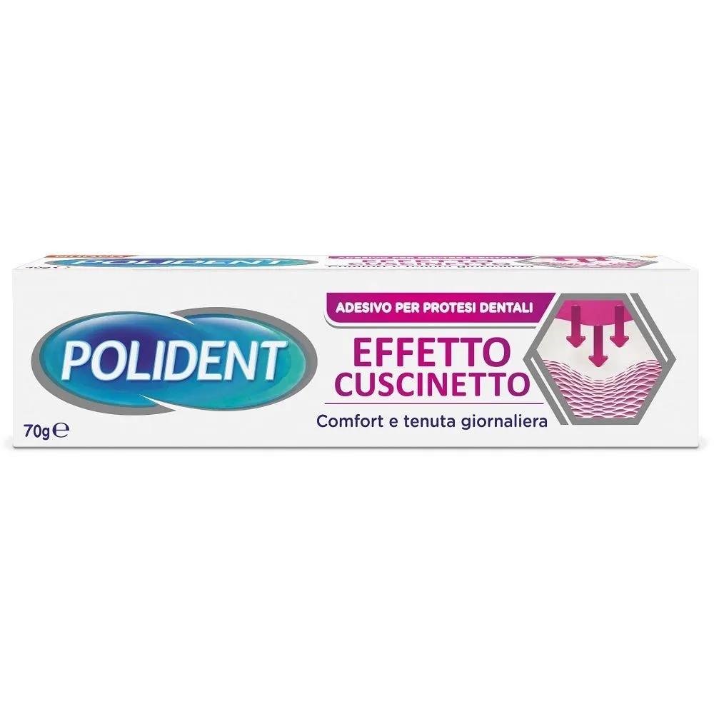 Polident Effetto Cuscinetto Adesivo per Protesi Dentale Comfort e Tenuta Giornaliera Gel 70 gr