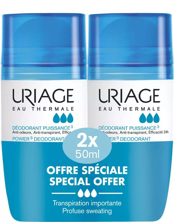 Duplo Pack Deodorant Roll On 24 Stunden Uriage 50ml