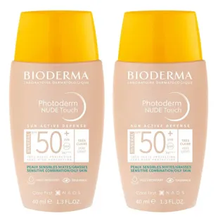 Bioderma Photoderm Nude Touch SPF50+ Very Light Color 2x40 ml