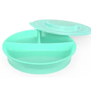 Twistshake Pastel Green Divided Plate +6m