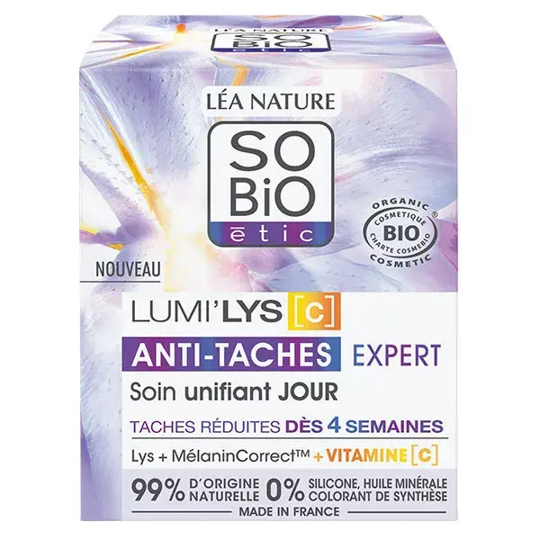 Léa Nature SO BiO étic Lumilys C Soin Unifiant Jour Éclat Anti-Tâches Bio 50ml