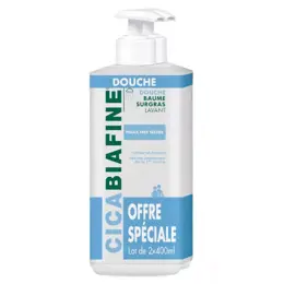 Cicabiafine Baume de Douche Hydratant Surgras Lot de 2 x 400ml