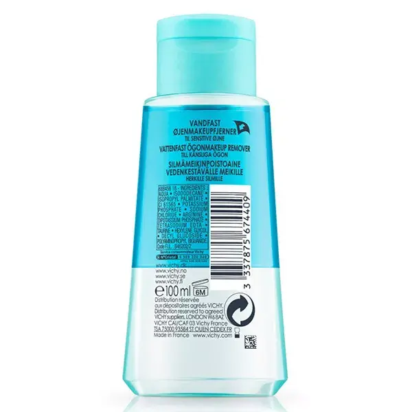 Vichy Pureté Thermale Waterproof Eye Make-up Remover Biphase 100ml