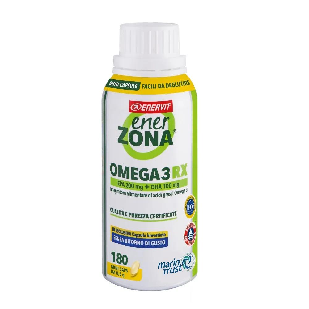 Enerzona Omega 3 RX Integratore per il Benessere di Cuore, Vista e Cervello 180 Minicapsule