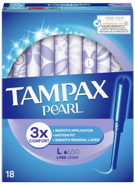 Tampax Pearl Lites Tampons 18 unités