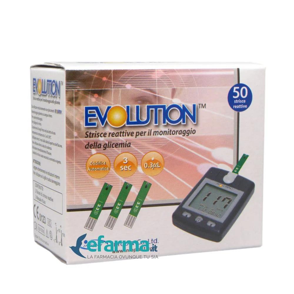 Evolution Strisce Reattive Glicemia 50 Pezzi