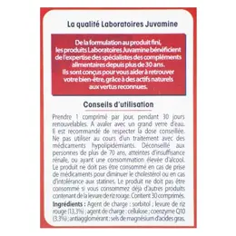 Juvamine Cholestérol Levure de Riz Rouge 30 comprimés