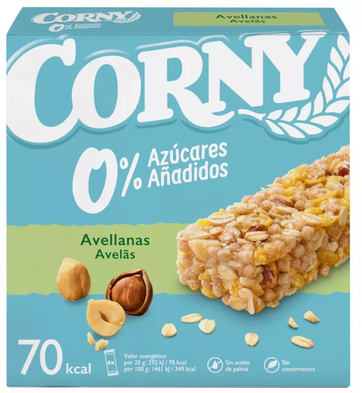 Corny Barrinha Avelãs sem Açúcar Adicionado 6x20 gr