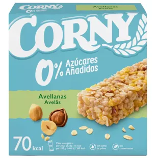 Corny Hazelnut Bar Without Added Sugar 6x20 gr