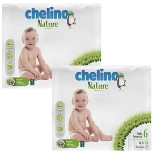 Chelino Nature Diapers Size 6 (17-28 Kg) 2x27 units