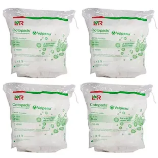 Velpeau Cotopads Quadrati di cotone Non Sterile  5 x 5cm Lotto di 4 x 500 unità