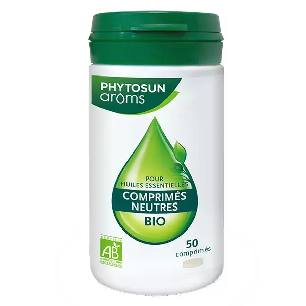 Phytosun Arôms Comprimés neutres Pour Huiles Essentielles Bio 50 comprimés