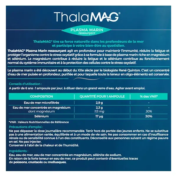 Thalamag Marine Plasma 20 Vials